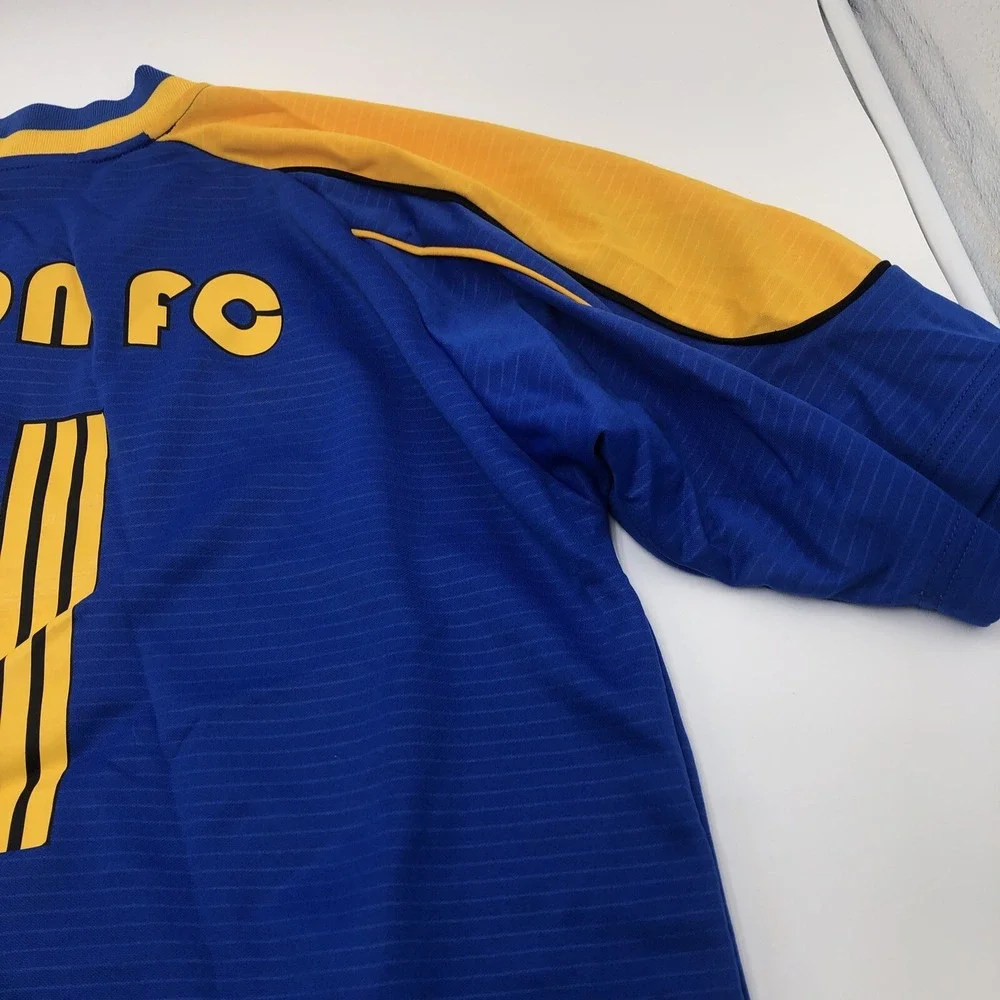 Fusion Fc Soccer Game Jersey Kelme Aqua Breathe Medium Blue Used Number51 Futbol